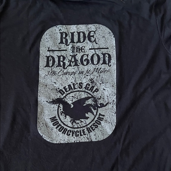 Gildan Black Long Sleeve Tee - Ride the Dragon - Picture 5 of 6